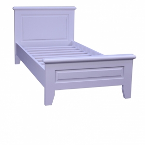 Jednolůžková postel bílá 215x96x102cm