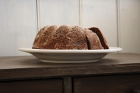 Jedálenský tanier modré ruže 25,8cm