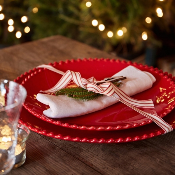 Jedálenský tanier PEARL kávový 28cm