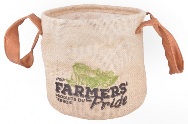 Jutová taška záhradná 21x21x18cm