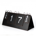 Kalendář stolní černý kovový 35x13x14cm