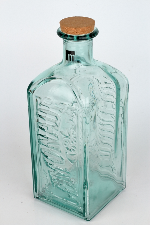 Sklenená fľaša s korkovým uzáverom 2l