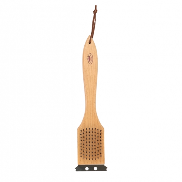 Kartáč se škrabkou na mastnotu z grilu, 31cm