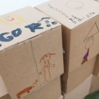 Kartónové kocky 16x16cm (10 kusov)