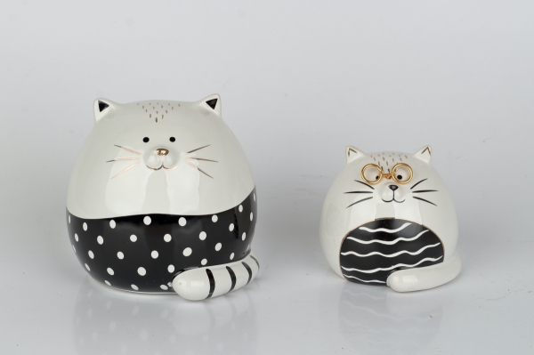 Pokladnička na peniaze mačka 12cm