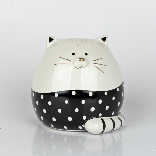 Pokladnička na peniaze mačka 12cm