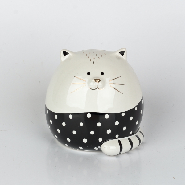 Pokladnička na peniaze mačka 12cm