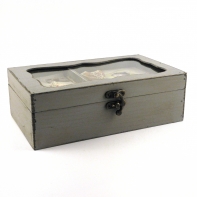 Kazeta na šitie drevená