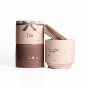 Keramická dóza káva + čaj + cukor 29,5x13cm