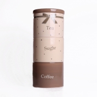 Keramická dóza káva + čaj + cukor 29,5x13cm
