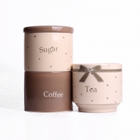 Keramická dóza káva + čaj + cukor 29,5x13cm
