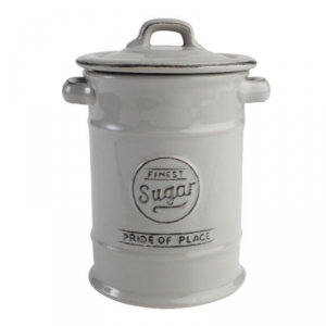 Keramická dóza na cukor Pride of Place šedá