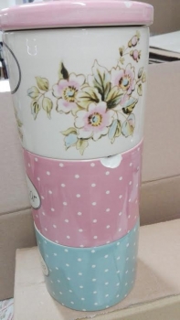 Keramická dóza na kávu / čaj / cukor Rose 29,5x13cm