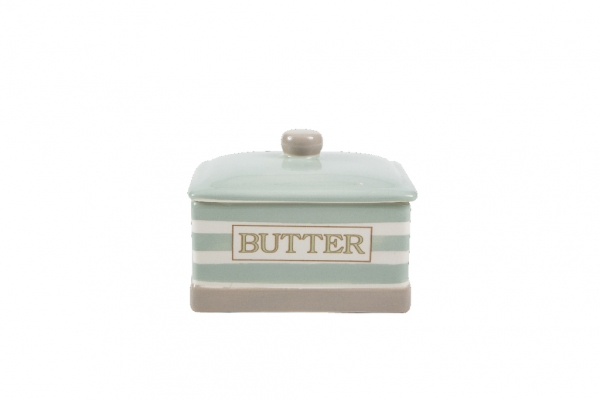 Keramická dóza na maslo CREAM AND COUNTRY 12,5x9x7cm