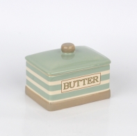 Keramická dóza na maslo CREAM AND COUNTRY 12,5x9x7cm