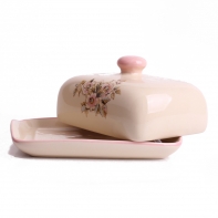 Keramická dóza na maslo Rose 9x18cm