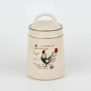 Keramická dóza na potraviny kohút 17cm