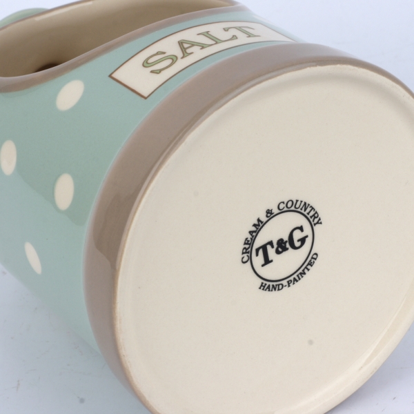 Keramická dóza na soľ Cream AND Country 12cm