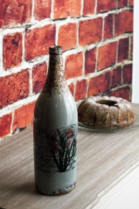 Keramická fľaša / váza 33x10c