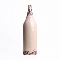 Keramická fľaša / váza krémová 33x10cm
