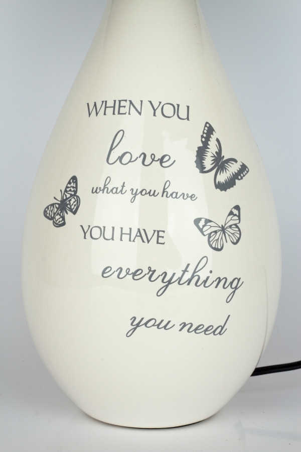 Keramická lampa s cylindrom 47cm