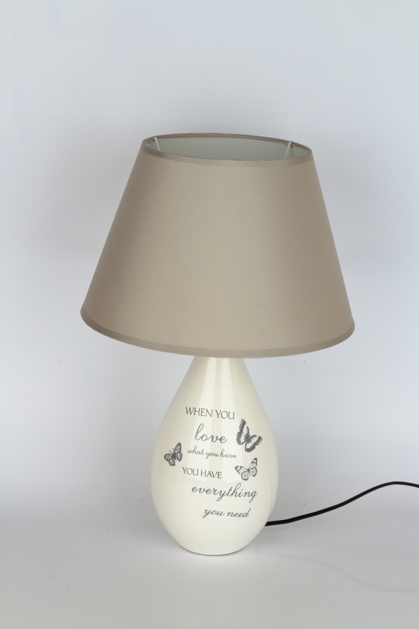 Keramická lampa s cylindrom 47cm