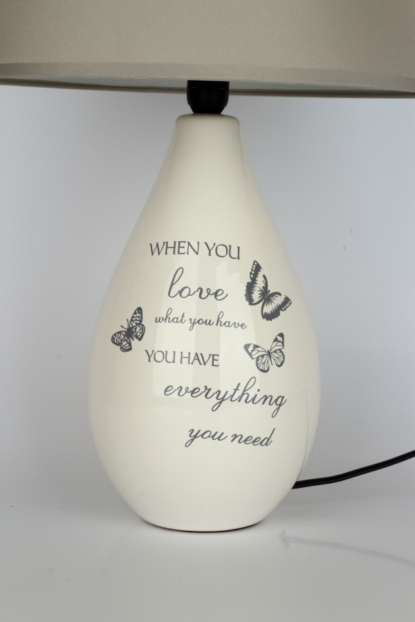 Keramická lampa s cylindrom 47cm