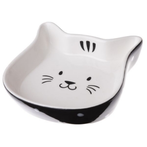 Keramická miska pre mačky 13,5 x 3,5 x 13,5 cm