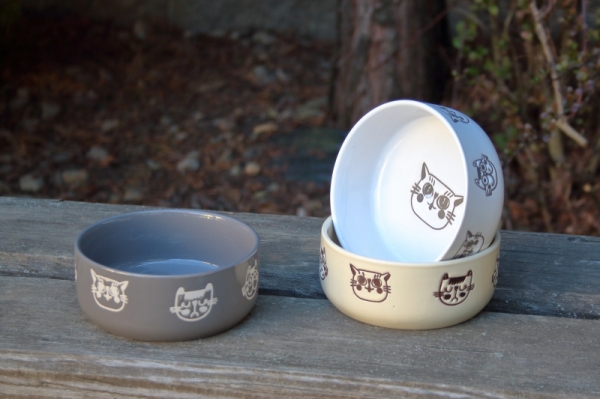 Keramická miska pre mačky biela 300ml