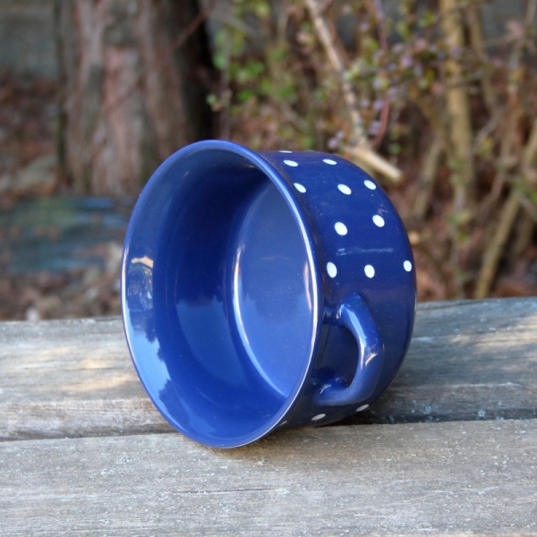 Keramická miska s ušami modrá 560ml