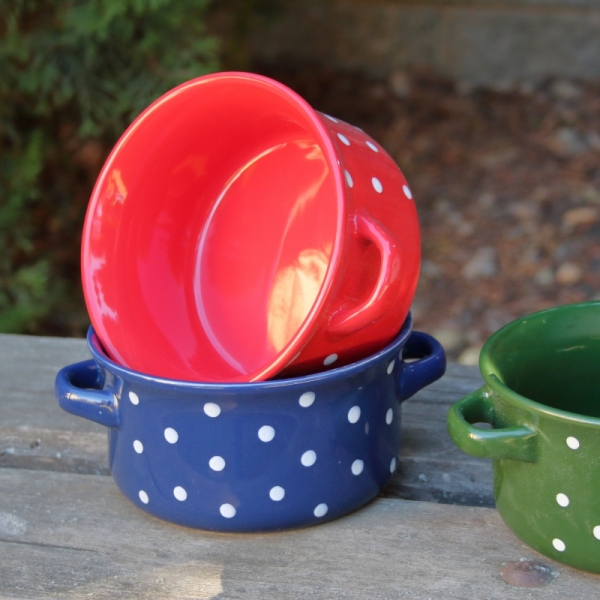 Keramická miska s ušami modrá 560ml