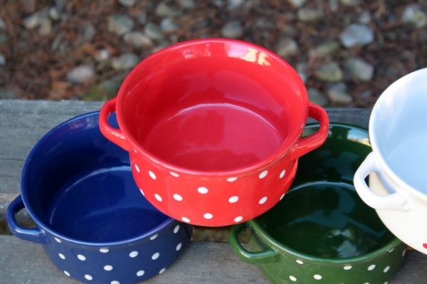 Keramická miska s ušami modrá 560ml