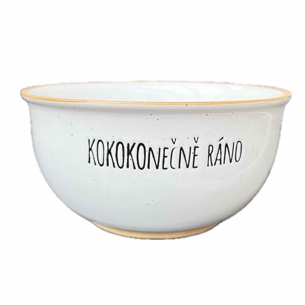 Keramická miska so sliepočkou Vidiecke ráno 550 ml