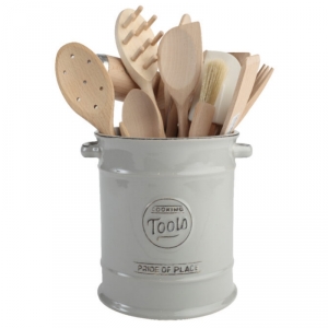 Keramická nádoba na kuchynské náčinie Pride of Place šedá