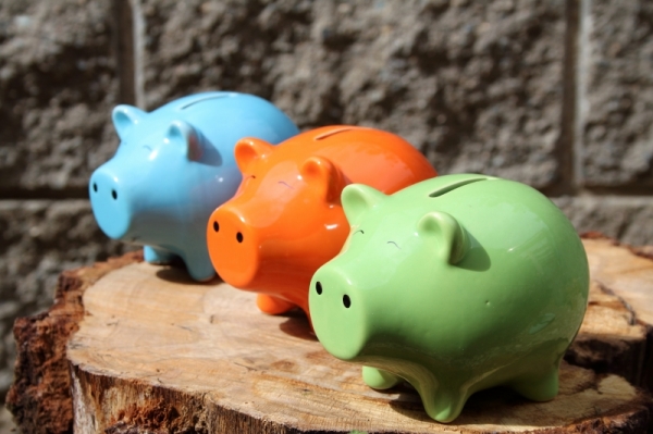 Keramická pokladnička prasiatko zelené