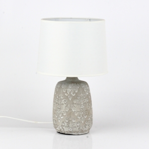 Keramická stolná lampa zámocký reliéf 22x36cm