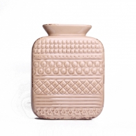 Keramická váza aztécký vzor hnedá 27x20cm