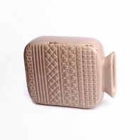 Keramická váza aztécký vzor hnedá 27x20cm