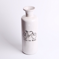 Keramická váza Live to Ride biela 33cm