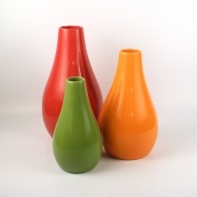 Keramická váza oranžová 22cm