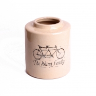 Keramická váza The biking family 21 cm