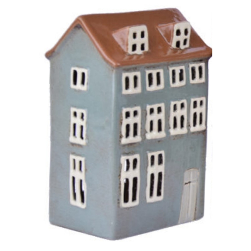 Keramické domčeky na sviečku 10,5x16x7,5cm A