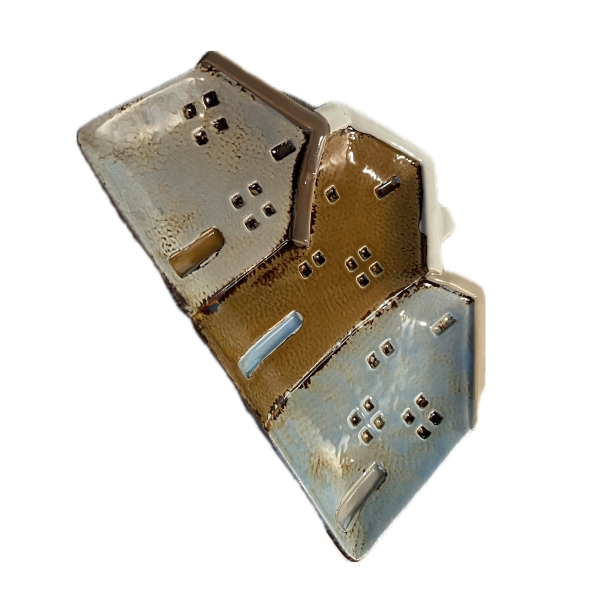 Keramické domčeky - tácka na servírovanie 20 x 14 x 2 cm