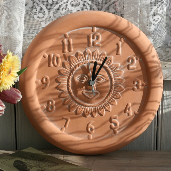 Keramické hodiny slnko 30cm