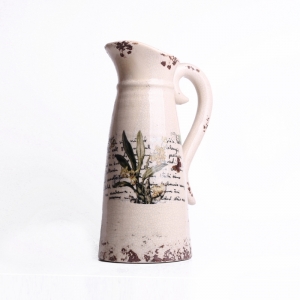  Keramické riadu - džbánok / váza krémový 30cm