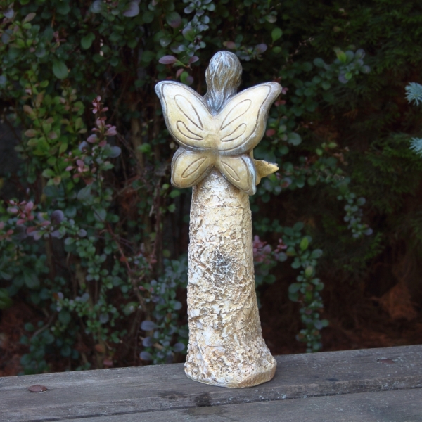 Keramické pítko pre vtáky anjel