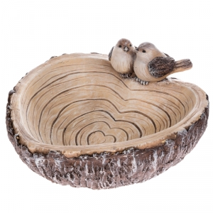 Keramické pítko pre vtáky srdce