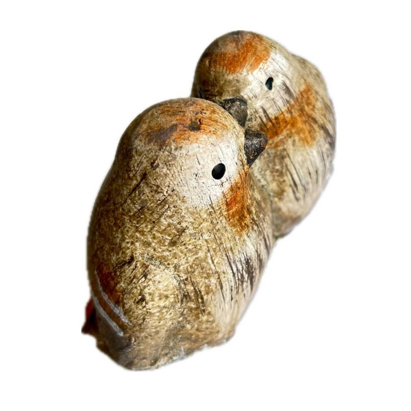 Keramické napájadlo pre vtáky Zamilované vtáčiky 20,2 × 10,3 × 15,7 cm