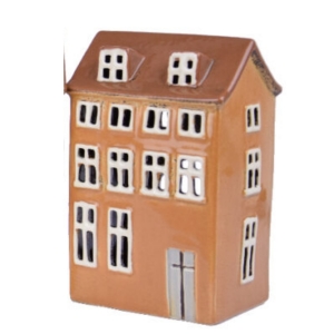 Keramické vianočné domčeky 10,5x16x7,5cm D