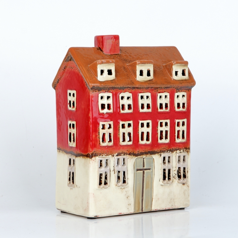 Keramické vianočné domčeky 14x19x7,5cm C